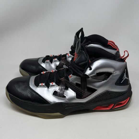 Jordan Melo M9 Basketball Sneakers Mens 12 Sliver Black Carmelo Anthony 2012 - Picture 2 of 15